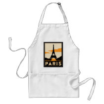 paris art deco retro travel poster aprons by strk3 paris art deco retro travel poster aprons