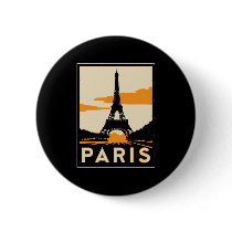 paris art deco retro travel poster buttons by strk3 paris art deco retro travel poster buttons