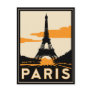 paris art deco retro travel poster postcard paris art deco retro travel poster postcard