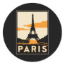 paris art deco retro travel poster sticker