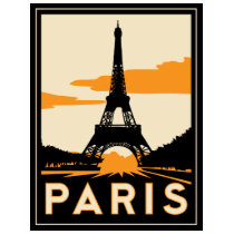 paris art deco retro travel poster tshirt