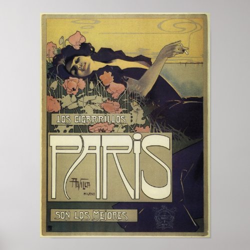 Paris Art Nouveau Poster posters