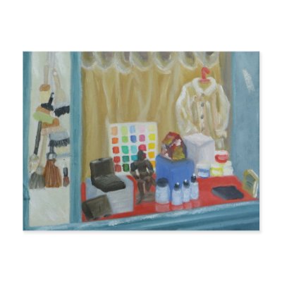 Paris Art Shop Postcard by susanpaynetrutna