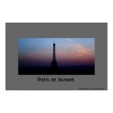 Paris at Sunset posters by sailbatnite Paris at Sunset posters