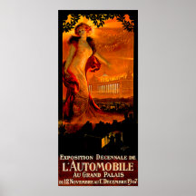 Paris Auto Show 1907 ~ Vintage Automobile Ad Posters