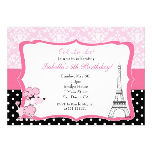 Paris Birthday Invitation