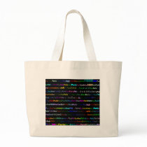Paris Black Background Bag by SjStevenson Paris Black Background Bag