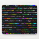 Paris Black Background Mousepad by SjStevenson Paris Black Background Mousepad