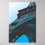 Paris Blue Love Poster posters