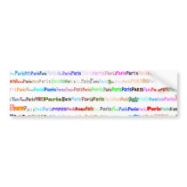 Paris Bumper Sticker bumper stickers by SjStevenson Paris Bumper Sticker bumper stickers