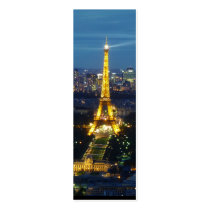 Paris by Night - Eiffel Tower - bookmark Business Card Template