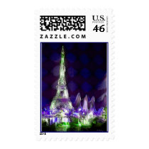 Paris by night postage by nefera Paris by night postage