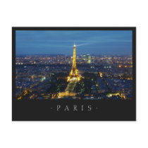 Paris By Night postcard