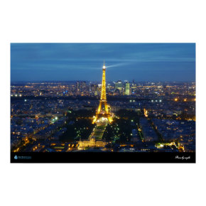 Paris By Night - poster print
