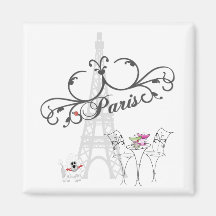 Paris Cafe Magnet