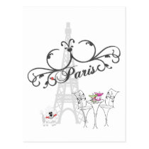 Paris Cafe Postcard postcards