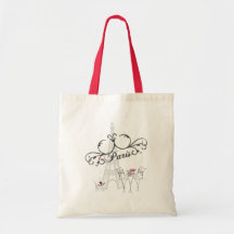 Paris Cafe Tote Bag
