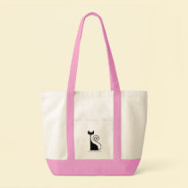 Paris Chic Kitty Cat Tote Bag