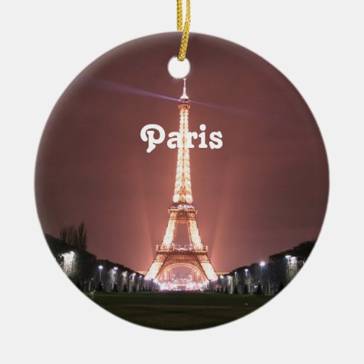 Paris Christmas Tree Ornaments  Zazzle