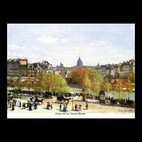 Paris city by Claude Monet Posters
