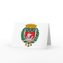 Paris Coat of Arms Greeting Card by FlagTshirts Paris Coat of Arms Greeting Card