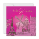 Paris, destination wedding  invitations