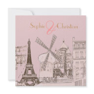 Paris, destination wedding invitations invitation
