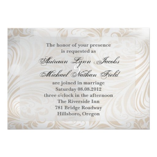 Paris Effiel Tower  Butterfly Wedding Invitation