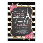 Paris Eiffel Tower Birthday Party Invitation