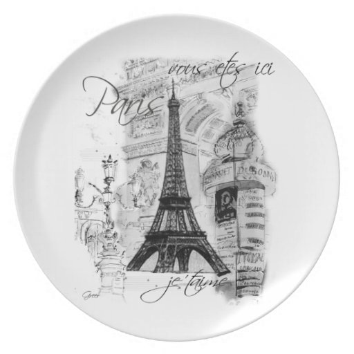 Paris Plates Paris Plate Designs