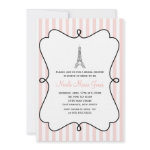 Paris Eiffel Tower Bridal Shower Custom Announcement