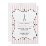 Paris Eiffel Tower Bridal Shower Custom Announcement