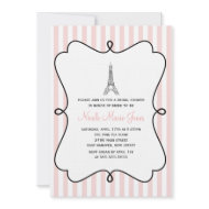 Paris Eiffel Tower Bridal Shower invitation