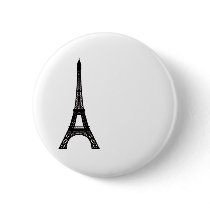 Paris Eiffel Tower Pinback Button