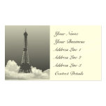 Paris Eiffel Tower Floats in Cloud Business Card at Zazzle