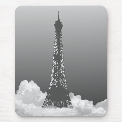 Paris Eiffel Tower Floats in Cloud Mousepad mousepad