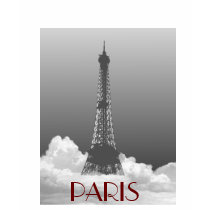 Paris Eiffel Tower Floats in Cloud T Shirt