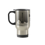 Paris Eiffel Tower Floats in Cloud Travel Mug