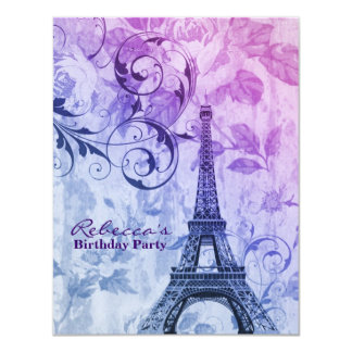 Paris Birthday Cards, Paris Birthday Card Templates, Postage ...