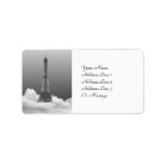 Paris Eiffel Tower Gift Tag Name Address Labels at Zazzle