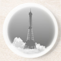 Paris Eiffel Tower Romantic Wine Glass Coaster