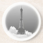 Paris Eiffel Tower Romantic Wine Glass Coaster at Zazzle