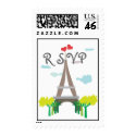Paris Eiffel Tower RSVP Stamps stamp