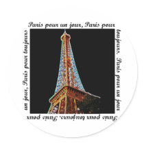 Paris Eiffel Tower stickers