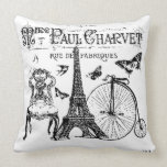 Paris Eiffel Tower Throw Pillow pillows
