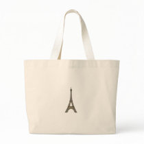 Paris: Eiffel Tower: Vector Drawing: Bag