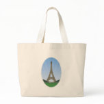 Paris: Eiffel Tower: Vector Drawing: Canvas Bag