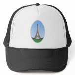 Paris: Eiffel Tower: Vector Drawing: Trucker Hat