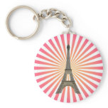 Paris: Eiffel Tower: Vector Drawing: Keychain