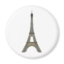 Paris: Eiffel Tower: Vector Drawing: Magnet